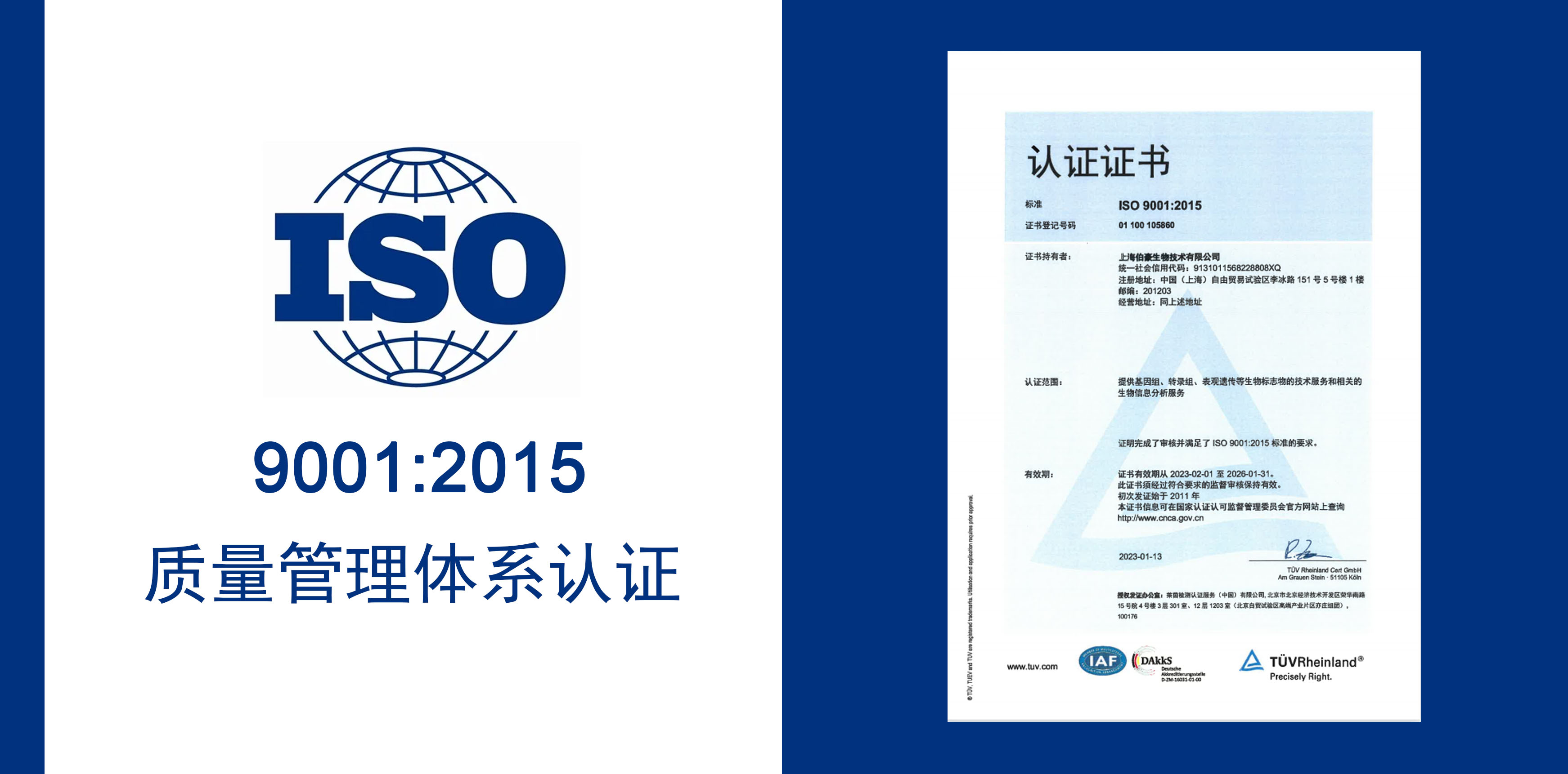 澳门太阳集团官网获得 IOS9001 质量服务体系认证